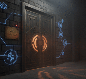 مدخل-غامض-لغرفة-الهروب-في-Unknown-Escape-Room-بالرياض-والخبر