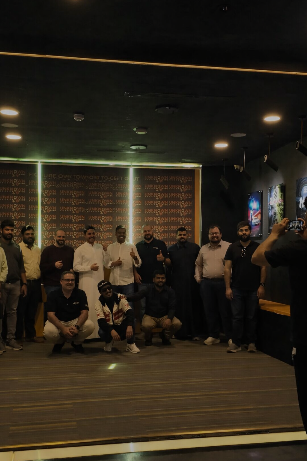 Close up of tech devices in escape room